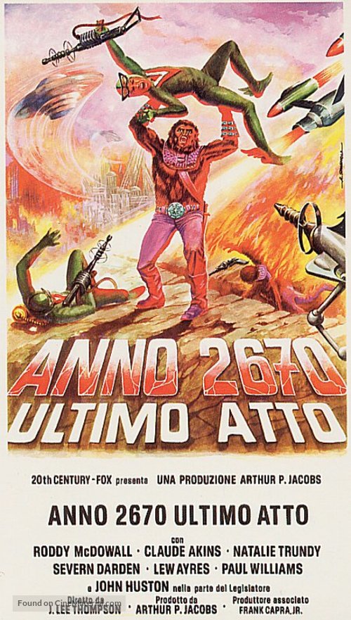 Battle for the Planet of the Apes - Italian Movie Poster