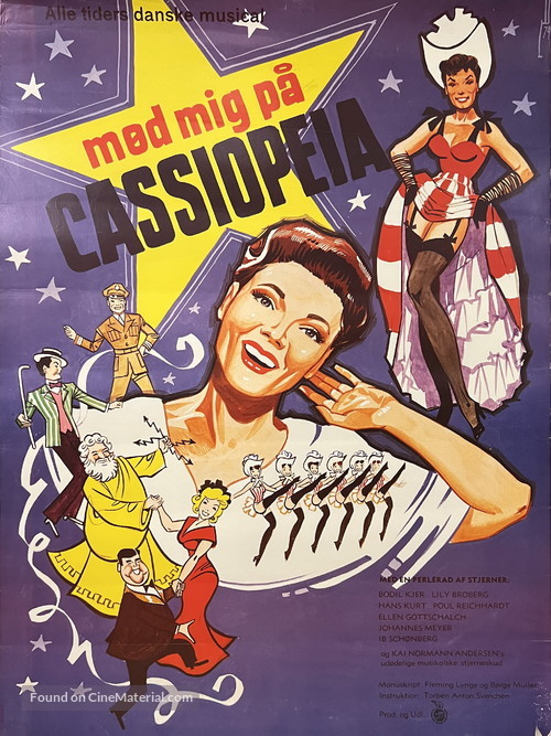 M&oslash;d mig paa Cassiopeia - Danish Movie Poster