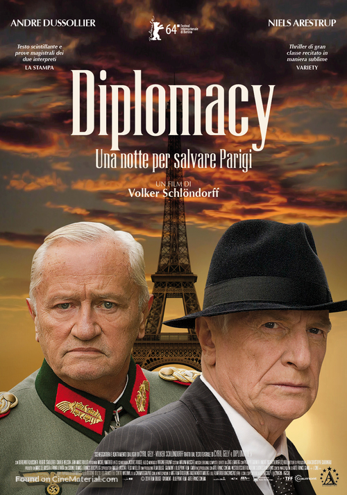 Diplomatie - Italian Movie Poster