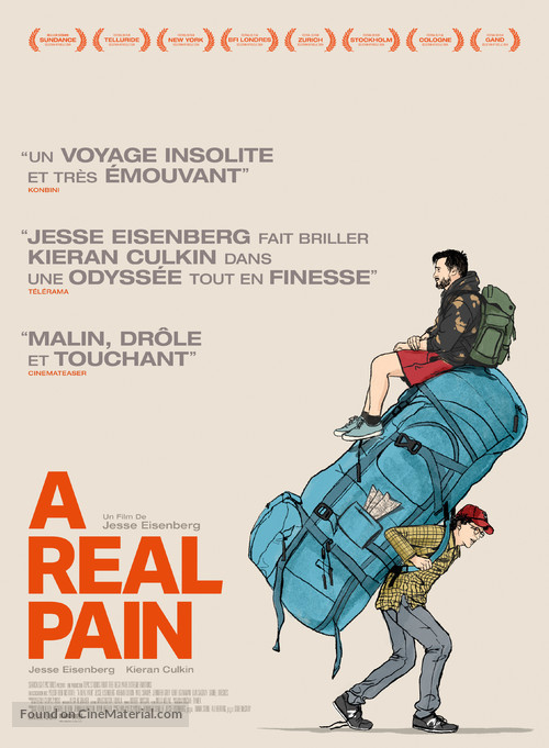 A Real Pain - French Movie Poster