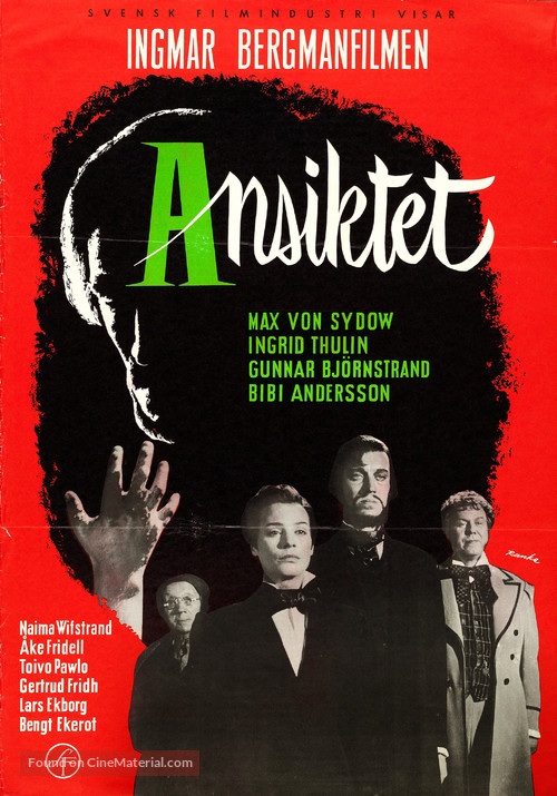 Ansiktet - Swedish Movie Poster