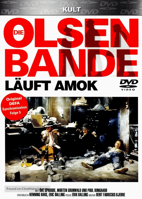 Olsen-banden g&aring;r amok - German DVD movie cover