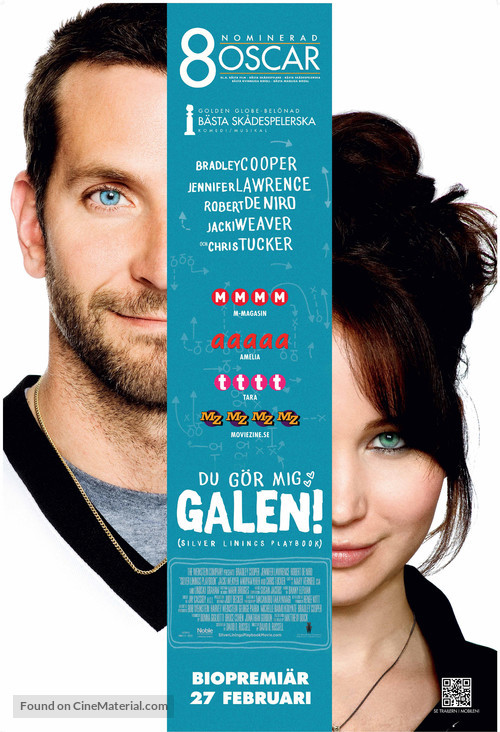 Silver Linings Playbook - Swedish Movie Poster