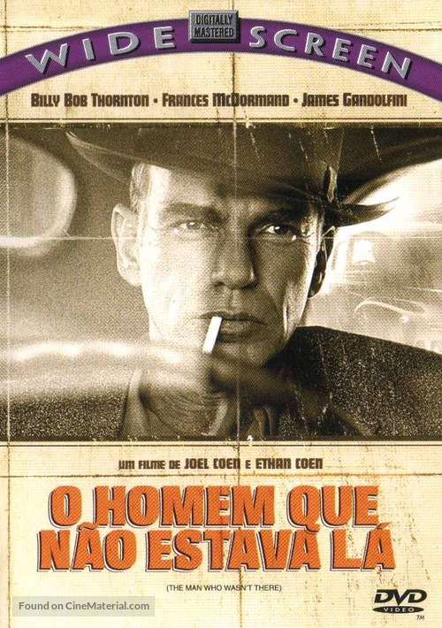 The Man Who Wasn&#039;t There - Brazilian Movie Cover