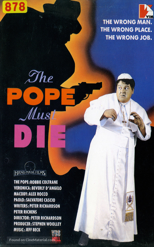 The Pope Must Die - British VHS movie cover