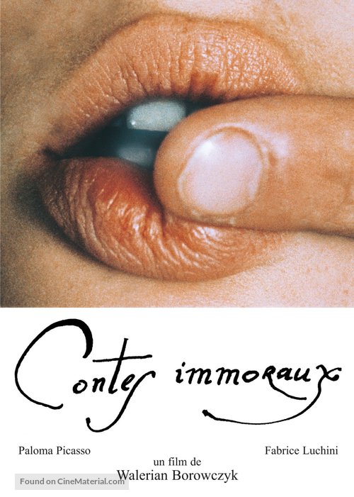 Contes immoraux - French DVD movie cover