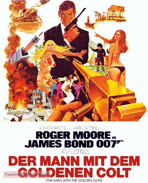 The Man With The Golden Gun - German Movie Poster