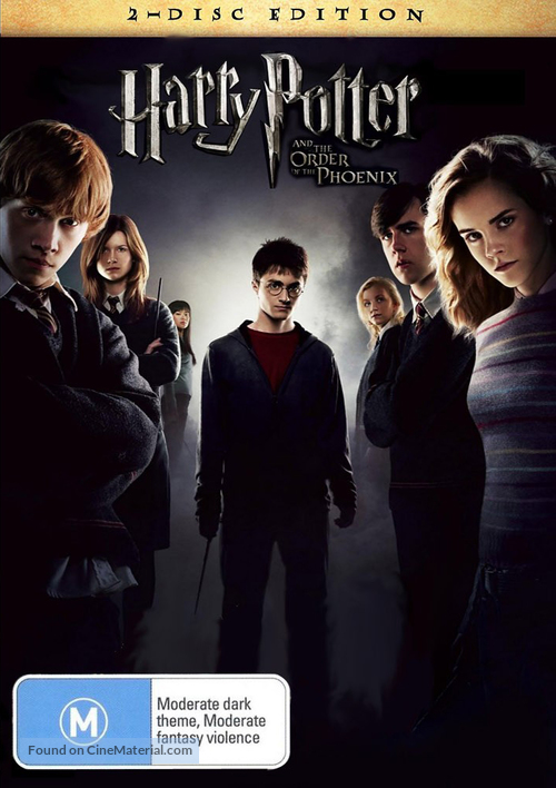 Harry Potter and the Order of the Phoenix - Australian DVD movie cover