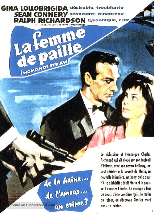 Woman of Straw - French Movie Poster