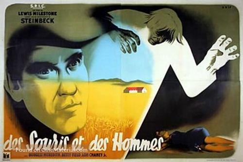 Of Mice and Men - French Movie Poster