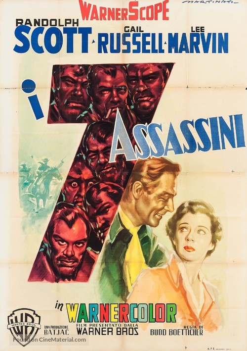 Seven Men from Now - Italian Movie Poster