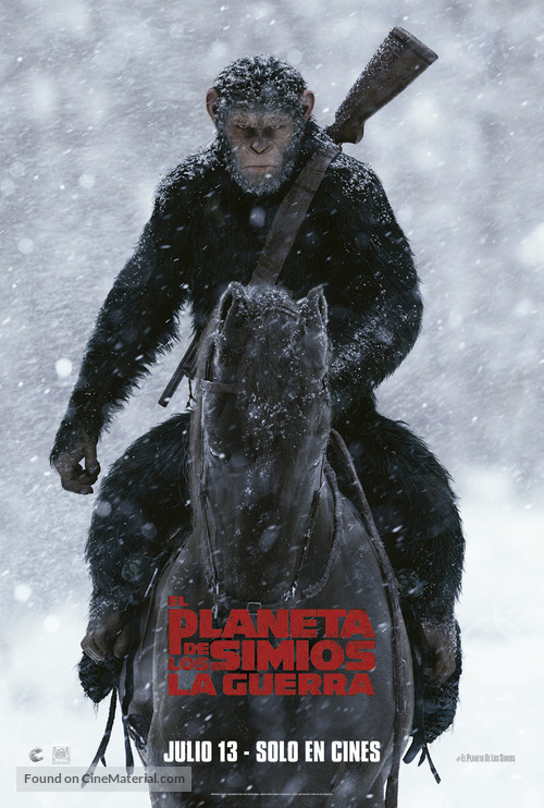 War for the Planet of the Apes - Ecuadorian Movie Poster