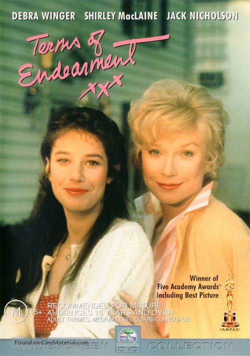 Terms of Endearment - Australian DVD movie cover
