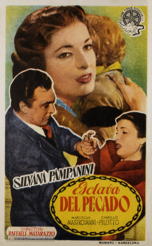 Schiava del peccato - Spanish Movie Poster