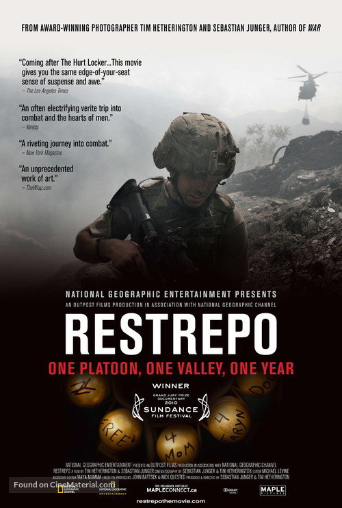 Restrepo - Canadian Movie Poster