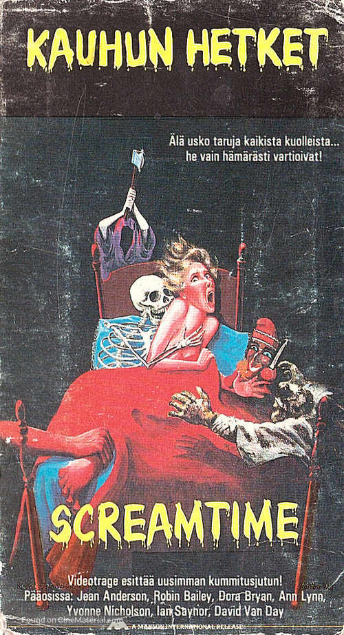 Screamtime - Finnish VHS movie cover