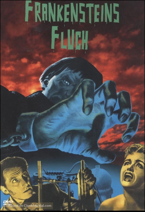 The Curse of Frankenstein - German DVD movie cover