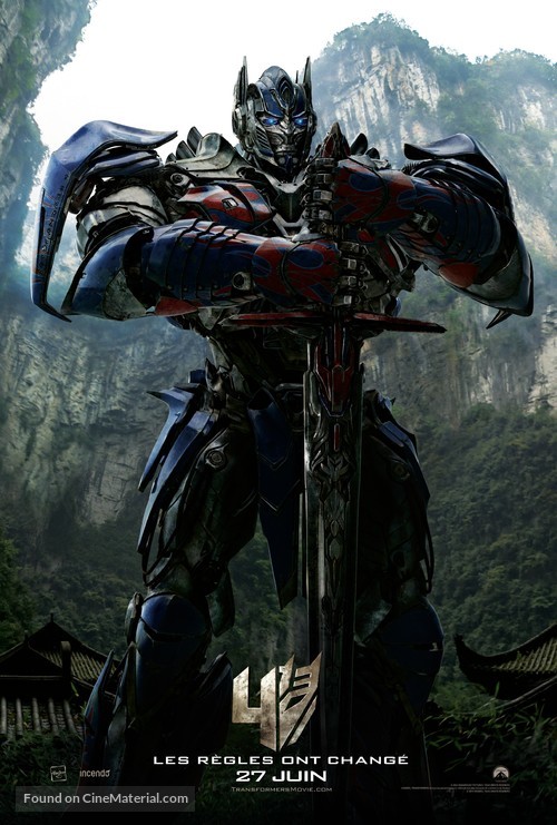 Transformers: Age of Extinction - Canadian Movie Poster