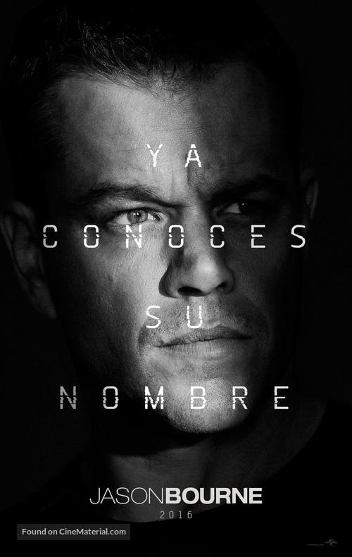 Jason Bourne - Mexican Movie Poster