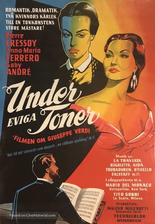 Giuseppe Verdi - Swedish Movie Poster