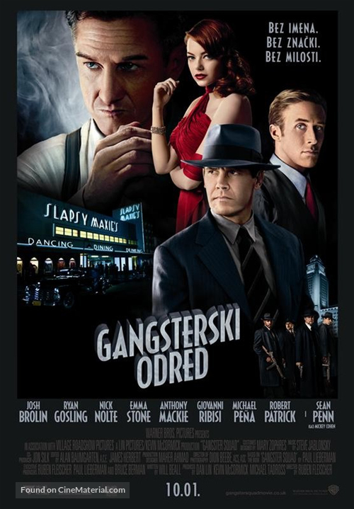 Gangster Squad - Croatian Movie Poster