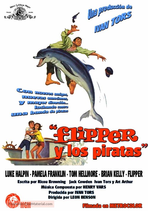 Flipper&#039;s New Adventure - Spanish Movie Poster