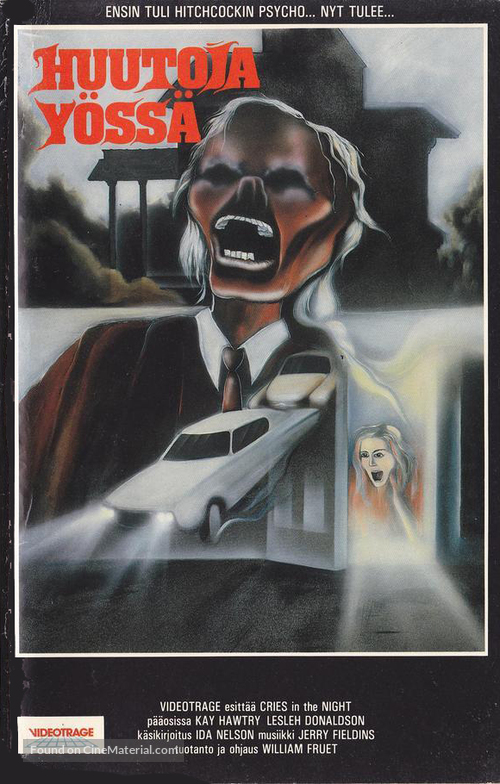 Cries in the Night - Finnish VHS movie cover