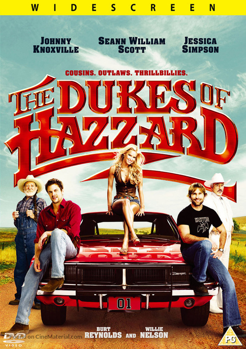 The Dukes of Hazzard - British DVD movie cover
