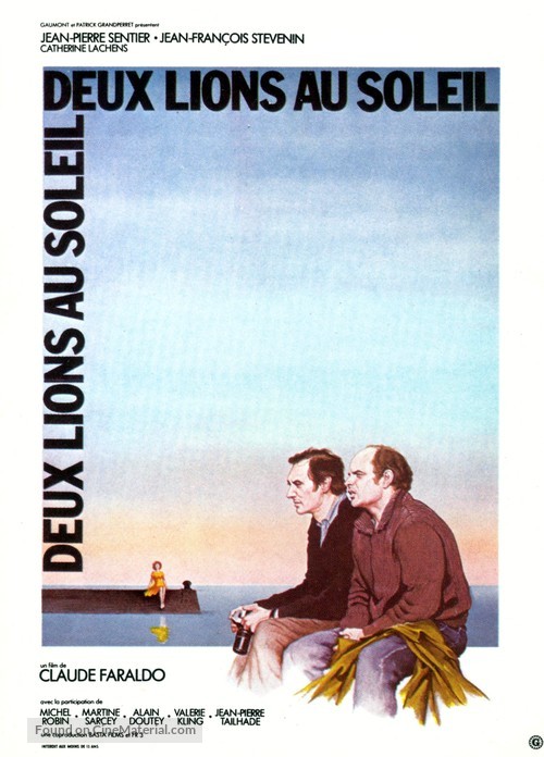 Deux lions au soleil - French Movie Poster