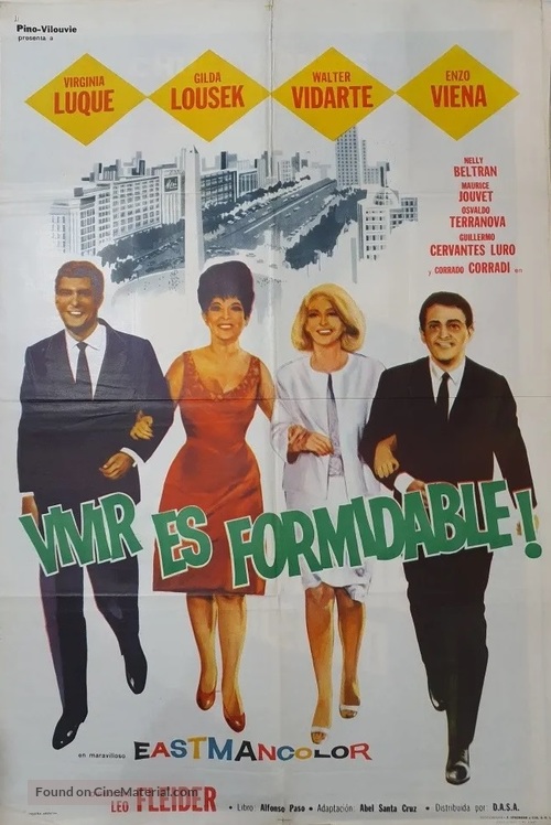 Vivir es formidable - Argentinian Movie Poster