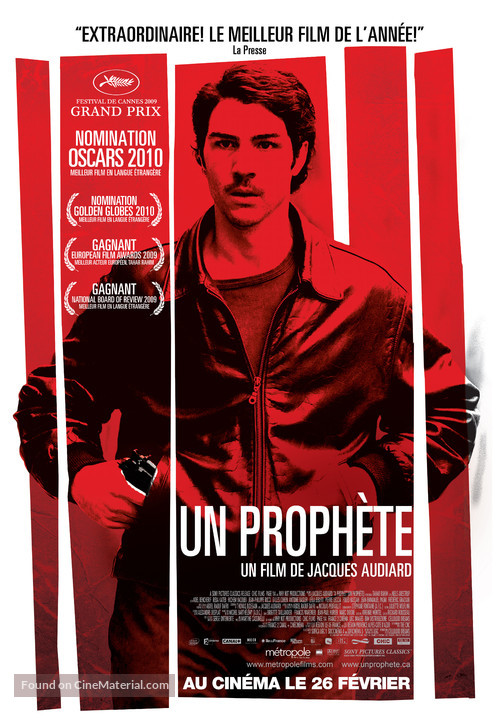 Un proph&egrave;te - Canadian Movie Poster