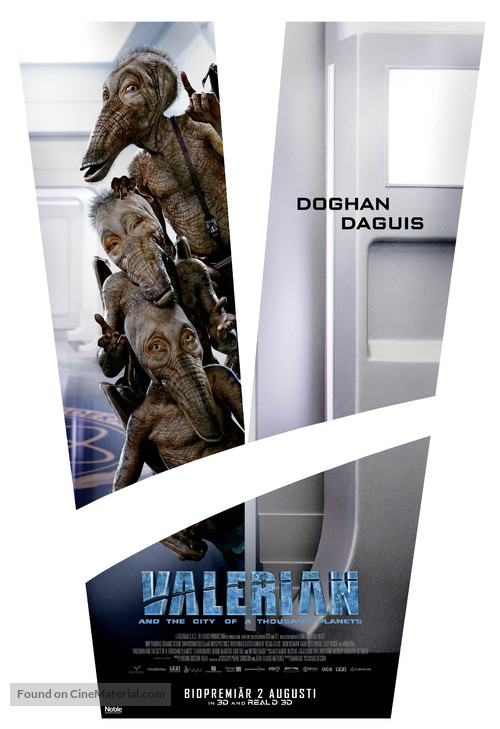 Valerian and the City of a Thousand Planets - Swedish Movie Poster