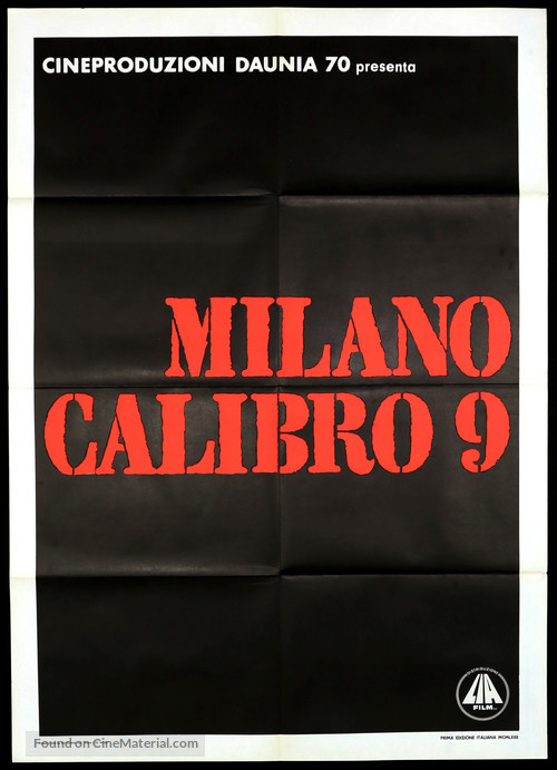 Milano calibro 9 - Italian Movie Poster