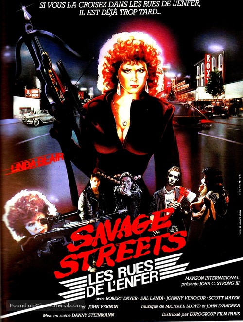 Savage Streets - French Movie Poster