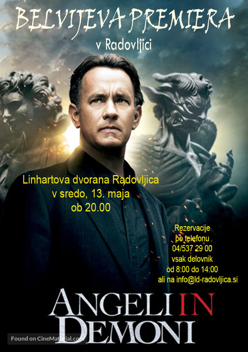 Angels &amp; Demons - Slovenian Movie Poster