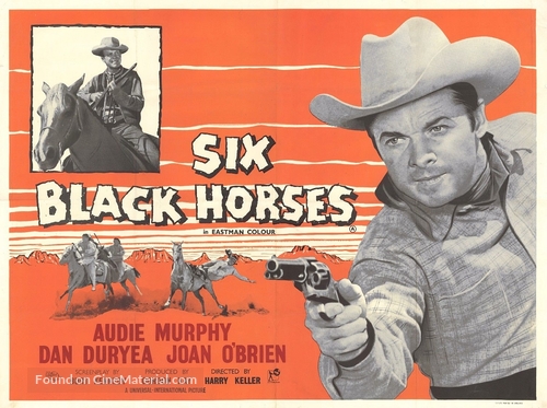 Six Black Horses - British Movie Poster