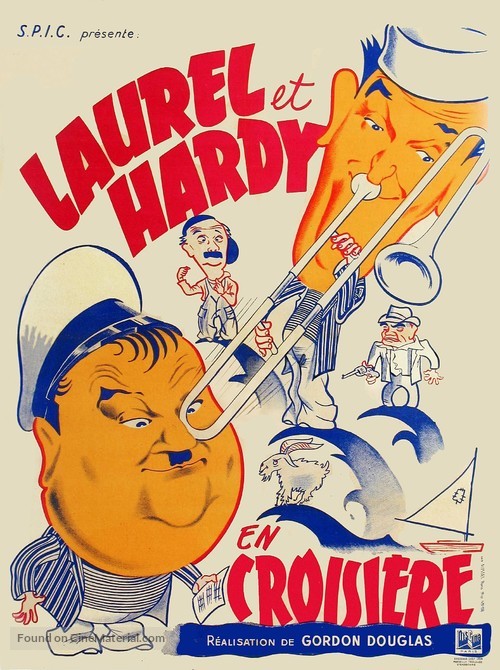 Saps at Sea - French Movie Poster