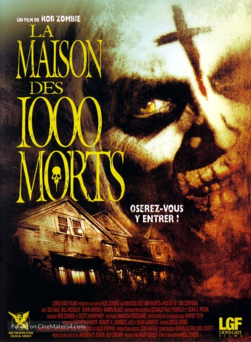 House of 1000 Corpses - French DVD movie cover