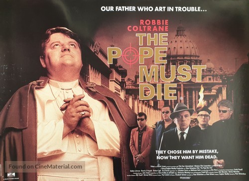 Blåt mærke gravid Belønning The Pope Must Die (1991) British movie poster