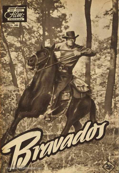 The Bravados - German poster