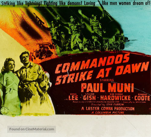 Commandos Strike at Dawn - poster
