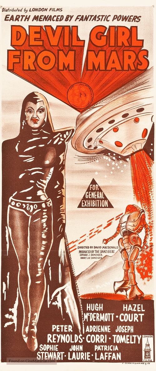 Devil Girl from Mars - Australian Movie Poster