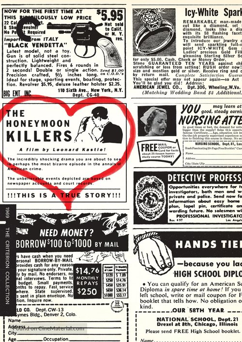 The Honeymoon Killers - Movie Cover