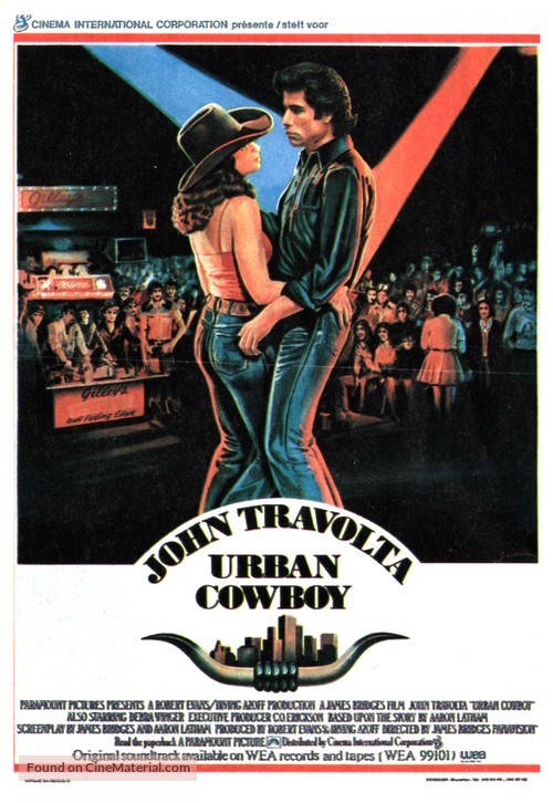 Urban Cowboy - Belgian Movie Poster