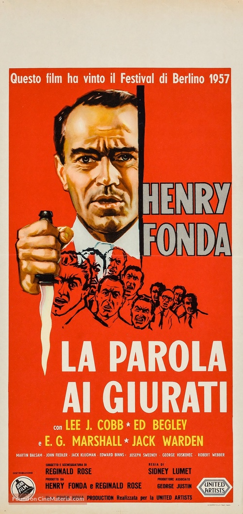 12 Angry Men - Italian Movie Poster