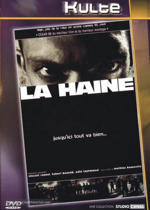 La haine - French DVD movie cover