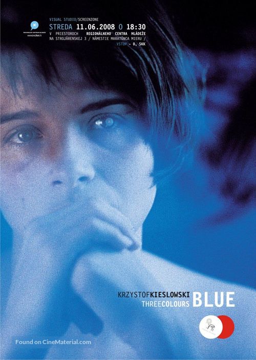 Trois couleurs: Bleu - Slovak Movie Poster