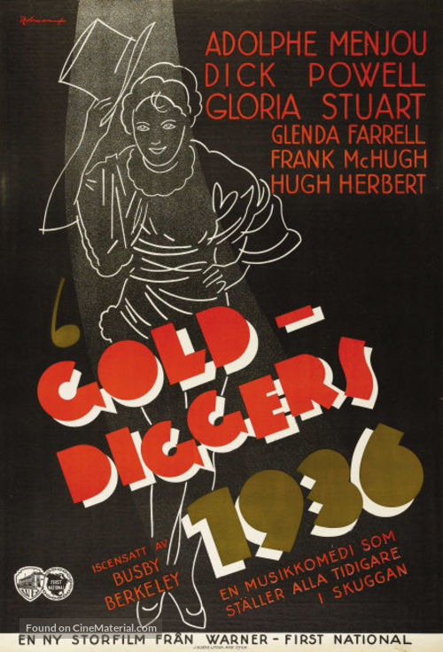 Gold Diggers of 1935 - Swedish Movie Poster