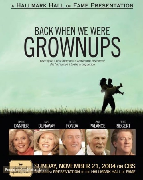 Back When We Were Grownups - Movie Poster