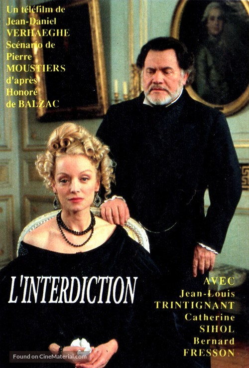 L&#039;interdiction - French Movie Cover